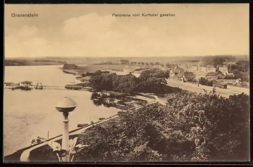 AK Gravenstein, Panorama vom Kurhotel gesehen