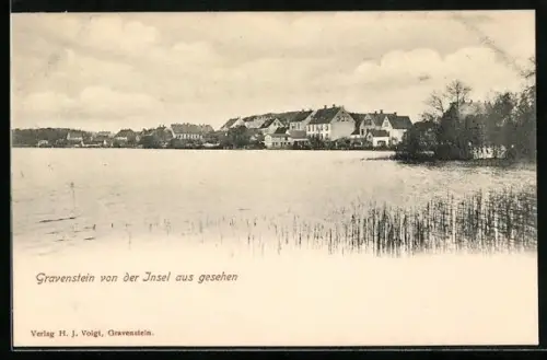 AK Gravenstein, Teilansicht von der Insel aus gesehen