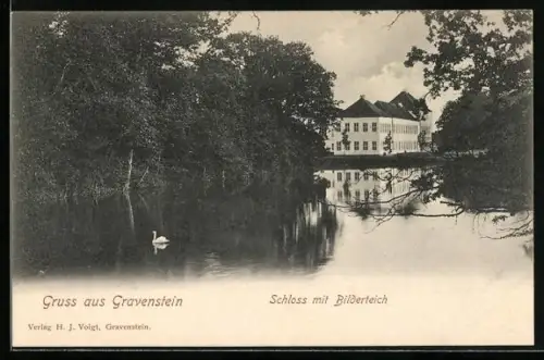 AK Gravenstein, Schloss mit Bilderteich