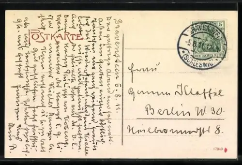 AK Gravenstein, Schloss mit Bilderteich