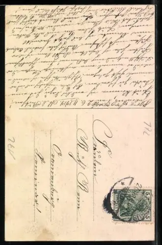 AK Jeder Schuss ein Russ, jeder Stoss ein Franzos, nach Japan kräht kein Hahn