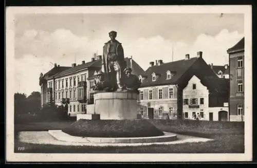 AK Budweis / Ceske Budejovice, Svecuv pomnik