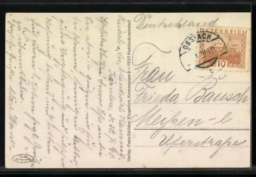 AK Ossiach am Ossiachsee, Ortansicht vom See aus