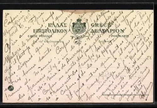 Künstler-AK Athénes, Parthénon