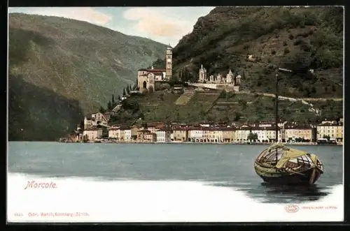 AK Morcote, Panorama, Ruderboot