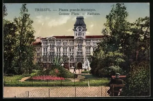 AK Trieste, Piazza grande-Municipio