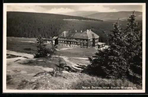 AK Neue Schlesische Baude von Heinrich Adolph im Riesengebirge
