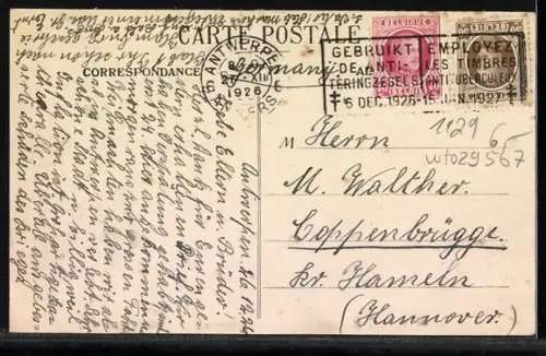 AK Anvers, Avenue de France, Strassenbahn