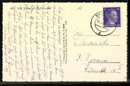 AK Bad Aussee, Ortsansicht mit Triffelwand