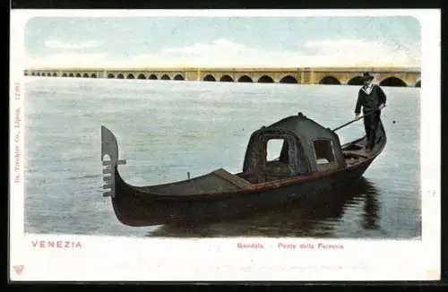 AK Venezia, Gondola, Ponte della Ferrovia