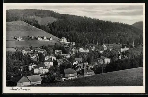 AK Bad Reinerz, Ortsansicht vom Berg aus gesehen