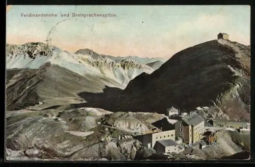 AK Ferdinandshöhe, Blick auf die Dreisprachenspitze