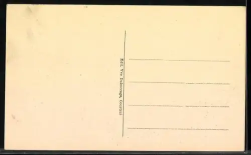 AK Bousbecque, La Rue de Wervicq et l`Eglise