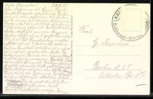 AK Brückenberg, Ortsansicht mit Wolfshau