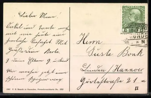 AK Ebensee, Ebensee mit dem Kranabethsattel