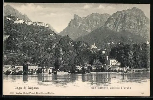 AK San Mamette, Lago di Lugano, Castello e Drano