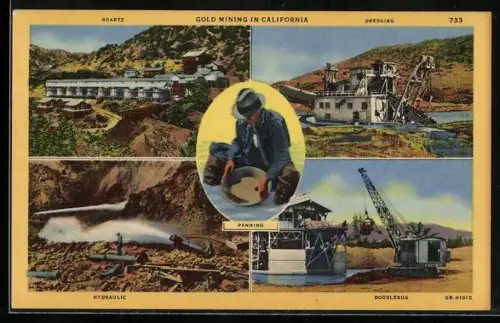 AK Gold Mining in California, Panning, Quartz, Dredging, Doodlebug, Hydraulic, Goldmine