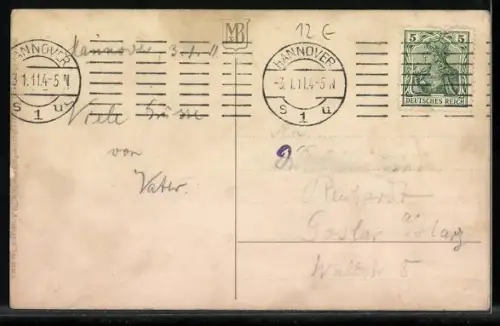 AK Kleines Mädchen will eine Ratte fangen