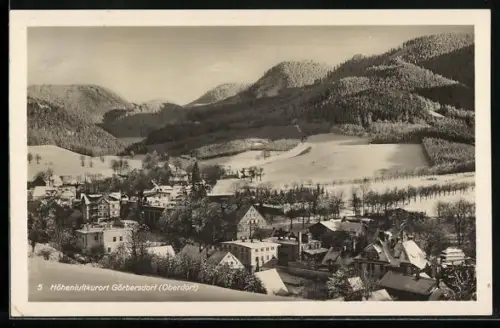 AK Görbersdorf, das Oberdorf im Winter