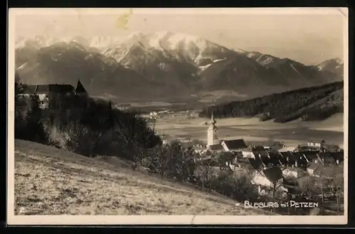 AK Bleiburg, Teilansicht mit Petzen