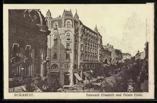 AK Bucuresti, Bulevard Elisabeta-Palas Hotel