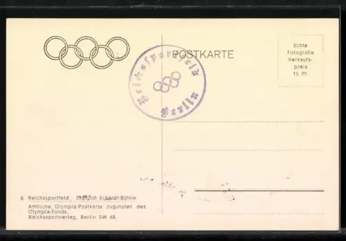 AK Berlin, Dietrich-Eckart-Tribüne, Reichssportfeld