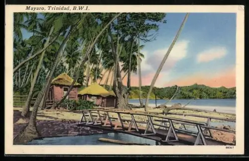 AK Mayaro, Teilansicht mit Brücke