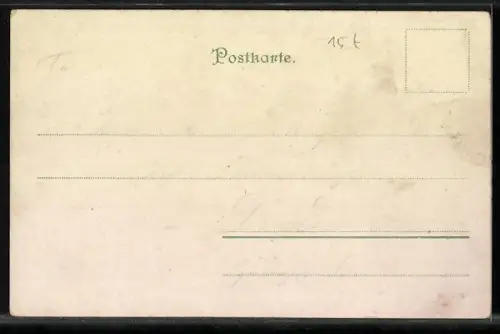 Lithographie Hinter`m Ofen sitzt `ne Maus, die muss raus..., Scherz, Dienstmädchen