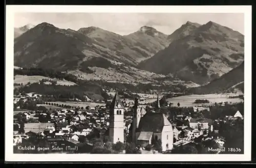 AK Kitzbühel /Tirol, Totalansicht gegen Süden