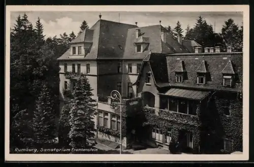 AK Rumburg / Rumburk, Blick auf Sanatorium Frankenstein