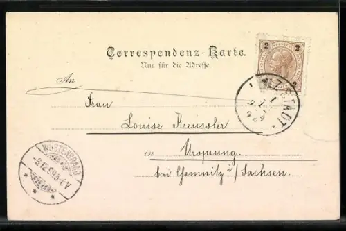 AK Linz a. d. D., Pöstlingberg mit Restauration