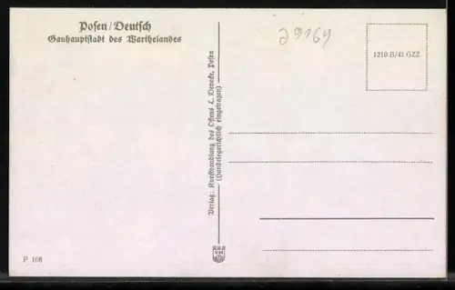 AK Posen / Poznan, Partie am Dom