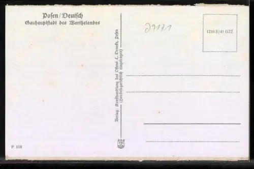 AK Posen / Poznan, Partie am Dom