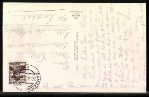 AK Ramsau /Dachstein, Totalansicht mit Dachstein