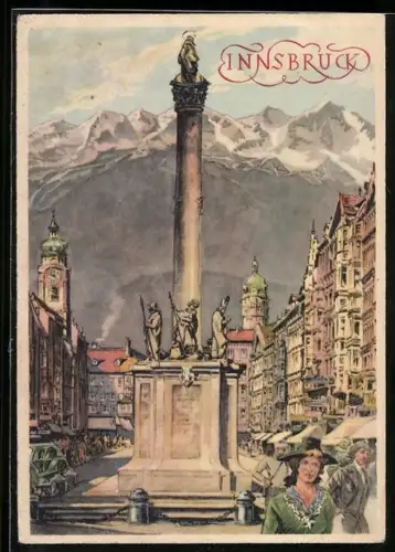 Künstler-AK Innsbruck, Denkmal