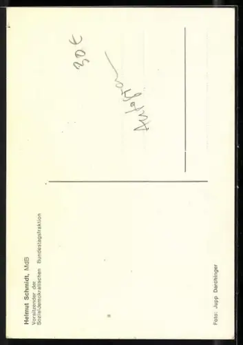 AK Helmut Schmidt, SPD-Vorsitzender