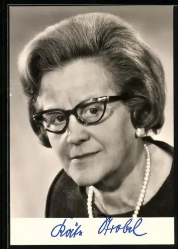AK Käte Strobel, Bundesministerin für Gesundheitswesen, SPD