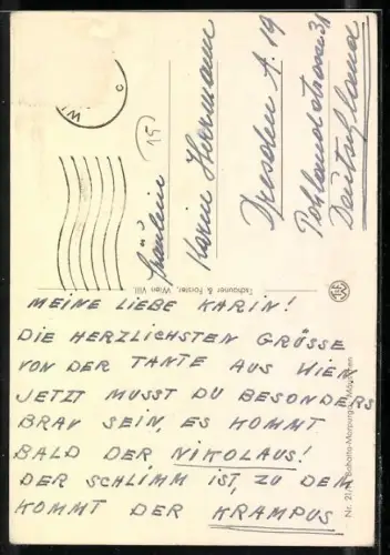 AK Maus warnt Mäusekinder vor dem Kater Mutz