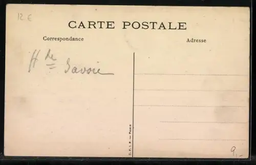 Künstler-AK Chamonix /Mont-Blanc, Hôtel Croix Blanche & Simond avec vue sur les montagnes enneigées