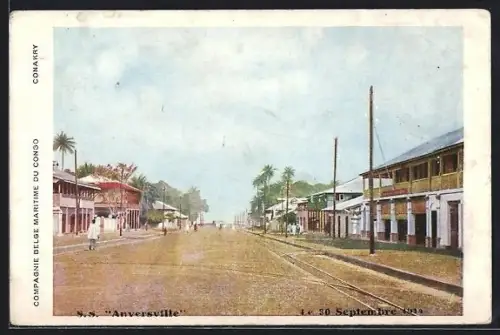 AK Anversville, Strassenpartie