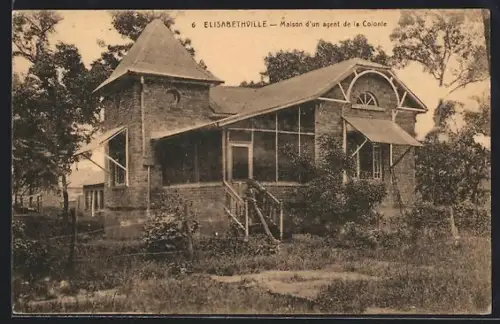 AK Elisabethville, Maison d`un agent de la Colonie