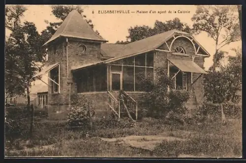 AK Elisabethville, Maison d`un agent de la Colonie