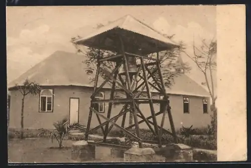 AK Thysville, Missions des Pères Rédemptoristes au Congo, Préfecture Apostolique de Matadi, Eglise et clocher
