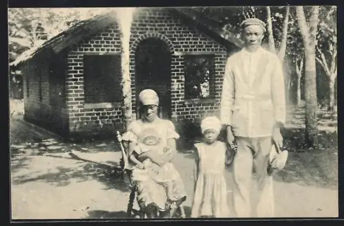 AK Kionzo, Missions des Pères Rédemptoristes au Congo, Préfecture Apostolique de Matadi, Jeue ménage chrétien