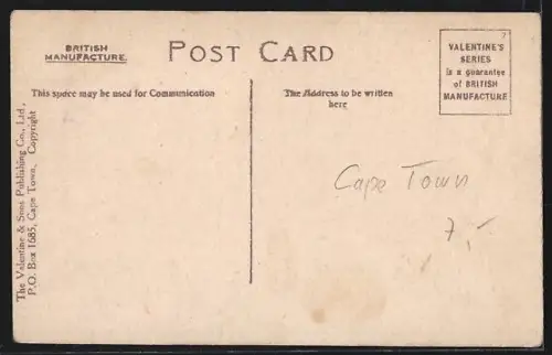 AK Cape Town, Docks and Table Mountain, R.M. Steamer