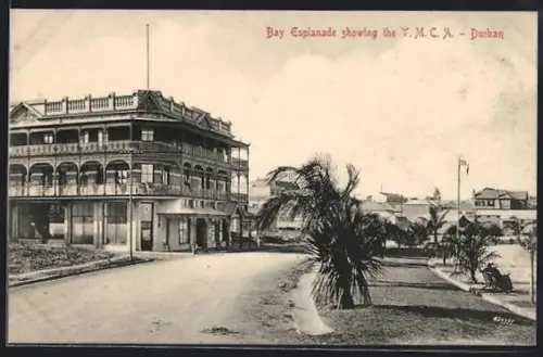 AK Durban, Bay Esplanade showing the YMCA