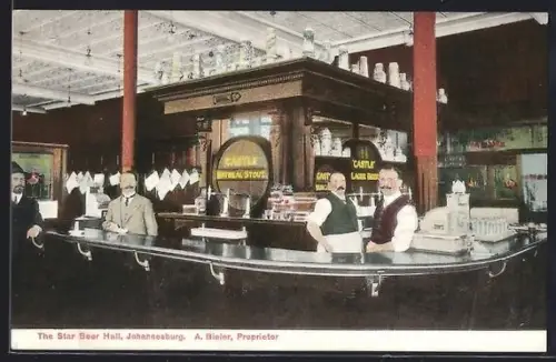 AK Johannesburg, The Star Beer Hall. Propr. A. Bieler