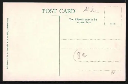 AK Johannesburg, The Star Beer Hall. Propr. A. Bieler