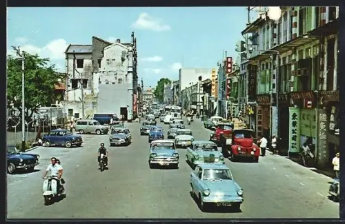 AK Singapore, A Busy Street Scene of North Bridge Road