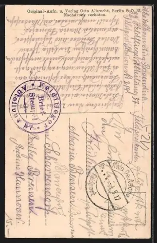 AK Mitau, Soldaten vor dem deutschen Soldatenheim I